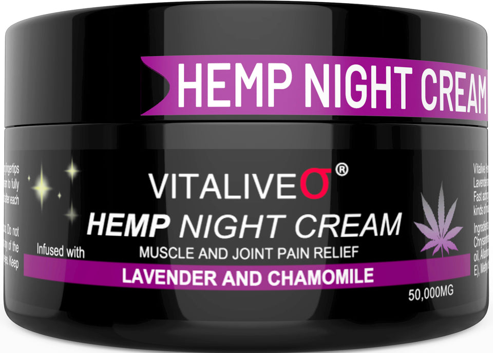 Hemp Night Cream Extra Strong Hemp Oil Cream 100ml Premium High Strength with active Hemp Seed Cream for Muscle Recovery, Soreness – Natural Cream Formula for Muscles and Joints, Back, Knees, Neck