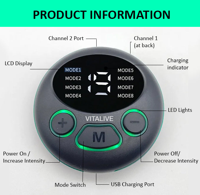 Digital Pain Relief TENS Machine | VITALIVE